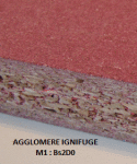 AGGLOMERE IGNIFUGE 12 MM 305 X 185 BS2D0 P2